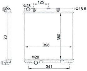 Радиатор охлаждения двигателя Magneti Marelli 350213153700
