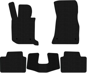 Комплект килимків EVAtech BM51760C5BW4KBB чорний без логотипа