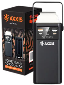 Повербанк Axxis Ultra Fast Charge (22.5W) 30000 mAh 22.5 Вт