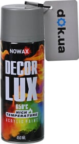 Аэрозольная краска Nowax Decor Lux Silver RAL 9022 450 мл