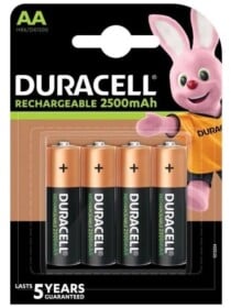 Акумуляторна батарейка Duracell Rechargeable 5000394057043 2500 mAh 4 шт