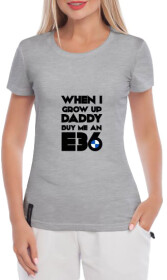 Футболка жіноча Globuspioner класична BMW E36 сіра принт спереду