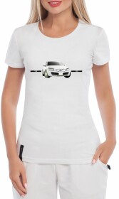 Футболка женская Globuspioner классическая Volvo V79 белая принт спереди