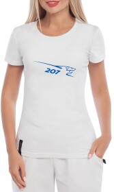Футболка жіноча Globuspioner класична Peugeot 207 біла принт спереду