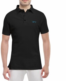 Футболка мужская Globuspioner поло Peugeot 207 черная принт спереди