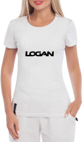 Футболка женская Globuspioner классическая Renault Logan белая принт спереди