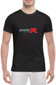Футболка мужская Globuspioner классическая Accord Type R черная принт спереди