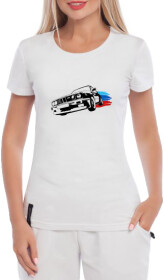 Футболка жіноча Globuspioner класична BMW M3 біла принт спереду