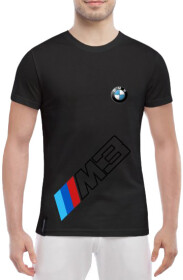 Футболка чоловіча Globuspioner класична BMW M3 чорна принт спереду