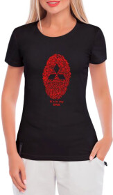 Футболка жіноча Globuspioner класична Mitsubishi DNA чорна принт спереду