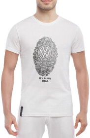 Футболка чоловіча Globuspioner класична Volkswagen DNA біла принт спереду
