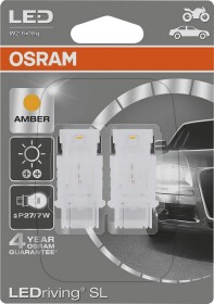 Автолампа Osram LEDriving PY27/7W W2,5x16q 3548YE-02B