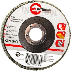 Круг пелюстковий Intertool BT-0206 K60 125 мм