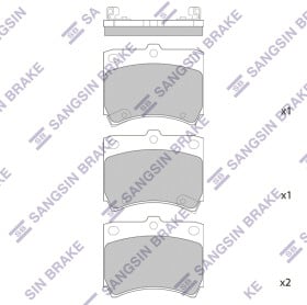 SP1049 Hi-Q Тормозные колодки