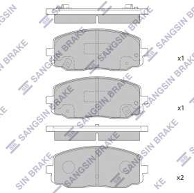 Тормозные колодки Hi-Q SP1172