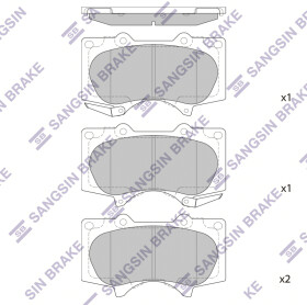 Тормозные колодки Hi-Q SP2033