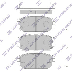 Тормозные колодки Hi-Q SP1069