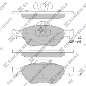 Тормозные колодки Hi-Q SP1565