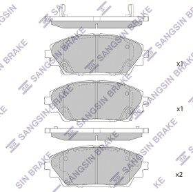 Тормозные колодки Hi-Q SP1729