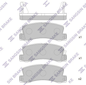 Тормозные колодки Hi-Q SP1208