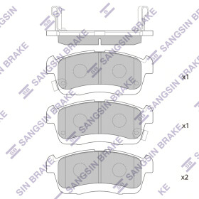 Тормозные колодки Hi-Q SP1550