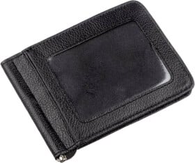 Затискач для купюр ST Leather 18937 колір чорний