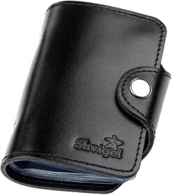 Візитниця Shvigel 13911 колір чорний