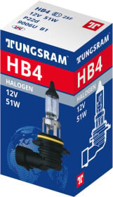 Автолампа Tungsram Standard HB4 P22d 51 W прозрачно-голубая 9006U