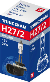 Автолампа Tungsram Standard H27W/2 PGJ13 27 W прозрачная 54490u