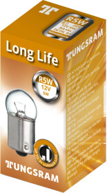 Автолампа Tungsram Miniature Long Life R5W BA15s 5 W прозора 2619L