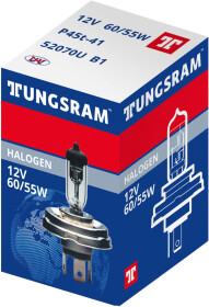 Автолампа Tungsram Standart H4 P45t 55 W 60 W прозрачная 52070U