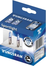 Автолампа Tungsram Sportlight H1 P14,5s 55 W прозрачно-голубая 50310NHSU