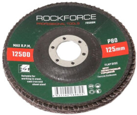 Круг пелюстковий Rockforce RF-FD580M P80 125 мм