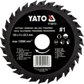 Круг відрізний Yato YT-59172 125 мм