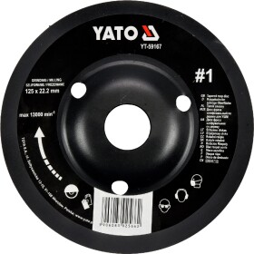 Круг шлифовальный Yato YT-59167 по металлу и дереву