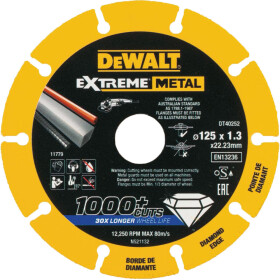 Круг отрезной DeWALT Extreme Metal DT40252 125 мм