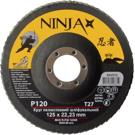 Круг пелюстковий Virok Ninja 65V512 P120 125 мм