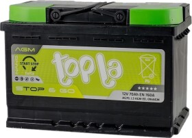 Аккумулятор Topla 6 CT-70-R AGM Start Stop 114070