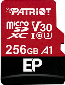 Карта пам’яті Patriot EP Series microSDXC 256 ГБ з SD-адаптером