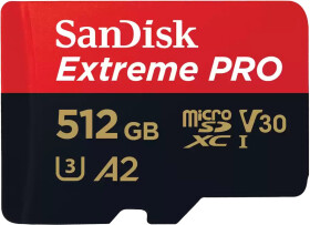 Карта пам’яті SanDisk Extreme PRO microSDXC 512 ГБ з SD-адаптером
