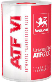 Трансмиссионное масло Wolver Super Fluid ATF 6000 синтетическое