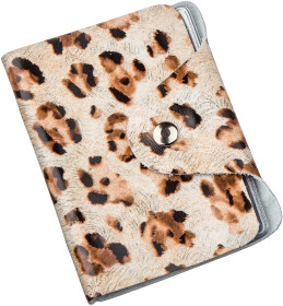 Візитниця Shvigel 19084 коричневий з бежевим