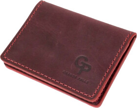 Визитница Grande Pelle 11486 цвет бордовый без логотипа