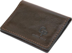Визитница Grande Pelle 11488 цвет коричневый без логотипа