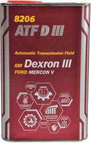 Трансмиссионное масло Mannol Dexron III Automatic Plus (Metal)