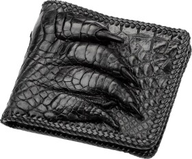Портмоне-органайзер Crocodile Leather 18004 без логотипа авто цвет черный
