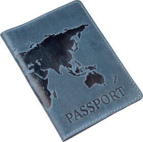 Обложка для паспорта Shvigel 13956 без логотипа авто синий