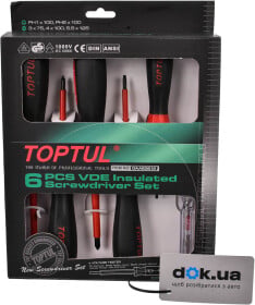 Набор отверток диэлектрических Toptul GAAE0612 6 шт.