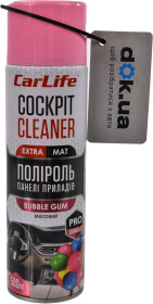 Полироль для салона Carlife Cockpit Cleaner Extra Mat bubble gum 500 мл