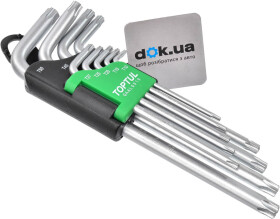 Набор ключей TORX Toptul GAAL0919 T10-T50 9 шт